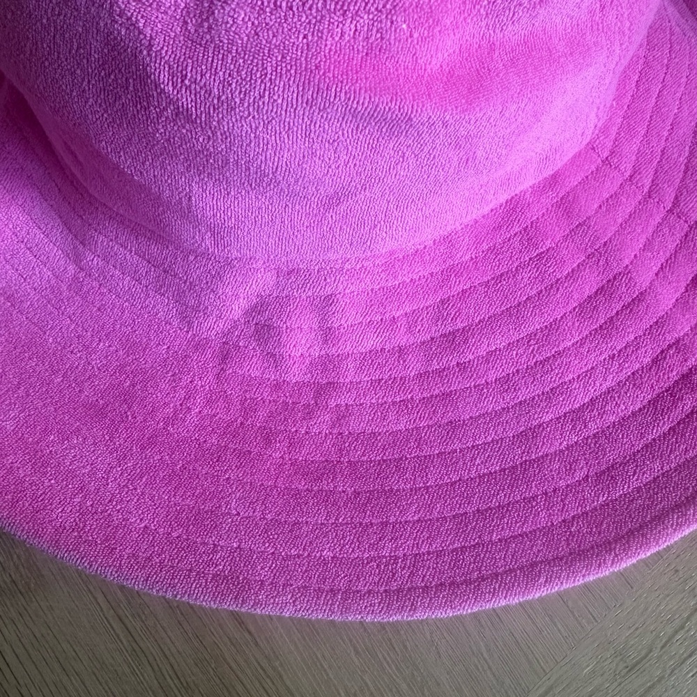 Peppermayo Pink and White Bucket Hat